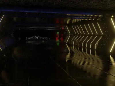 Star Wars Hangar Bay Low-poly 3D model