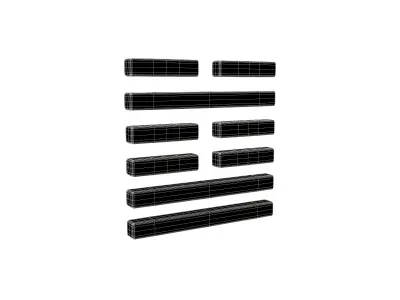 I Ching Hexagrams 60 jie v1 001 Low-poly 3D model