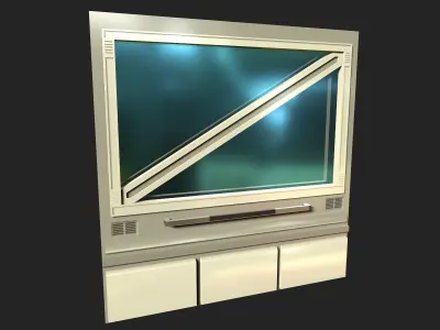 Sci-fi Panel Element Low-poly 3D model