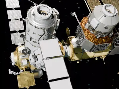 Gateway Lunar Space Station High Detail 3D Model 3D model