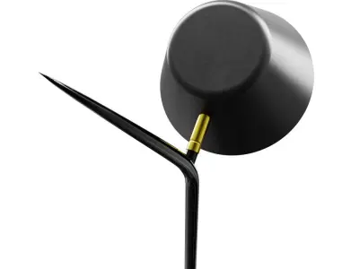 Mysti Floor Lamp Black 3D model