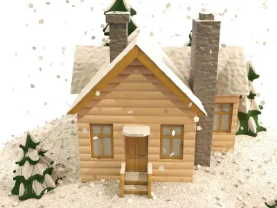 Christmas snow globe 3D model