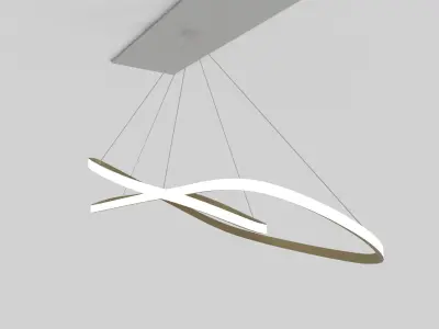 LED Ceiling  Lamp Knot 3D model