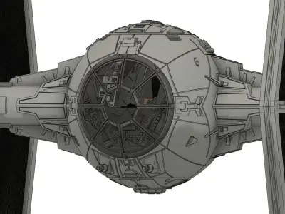 Starwars Tie Fighter 3D print model