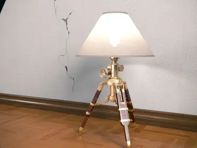 Tripod table lamp 3D model