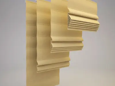 Roman blinds 2 3D model