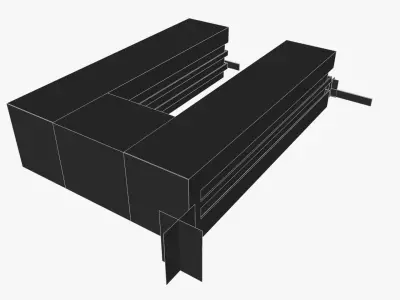 King Tide Beachfront Apartments Low-poly 3D model