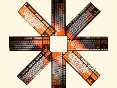 keyboard gaming china with great lighting 3D model