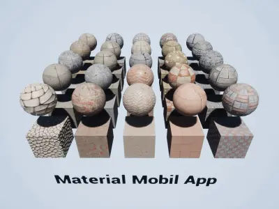 Seamless Customizable Walkway Material Pack 107 Texture