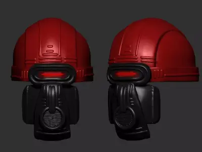 helmet high poly sculpt 3d printable  3D model 147