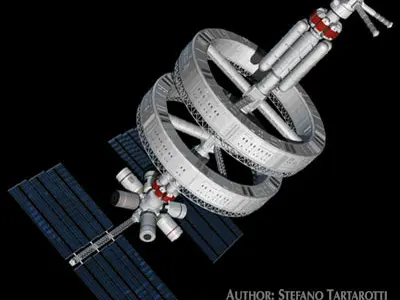 Space station 3D model