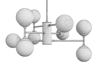 Dudley Chandelier Low-poly 3D model