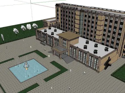 vacation spot-Resort-Fashion Leisure Hotel-0212 3D model