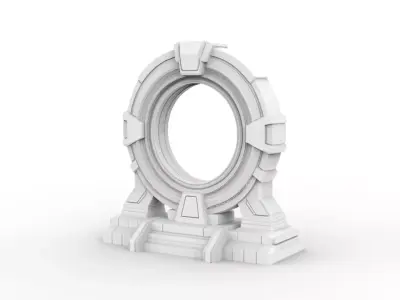 Sci-fi Portal 3D Printable 3D print model