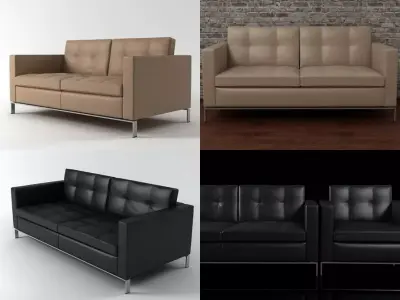 Foster 502 sofa 3D model