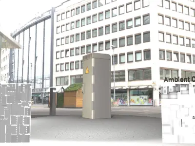 Electrical Distribution Cabinet 17 Low-poly 3D model