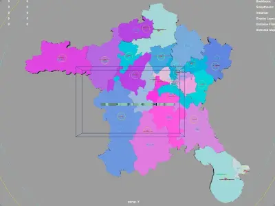 Ankara  Central Anatolia Region  Turkey map region geography 3D model