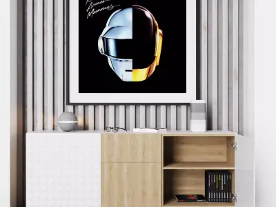 BESTA Storage combination with doors 3D model