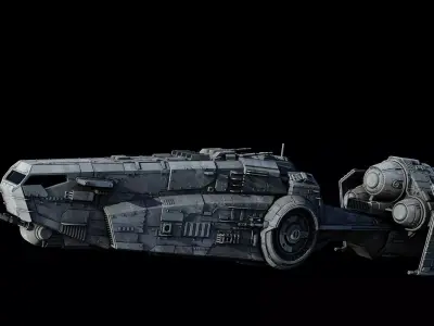 YV-337 light freighter  - Star Wars 3D model