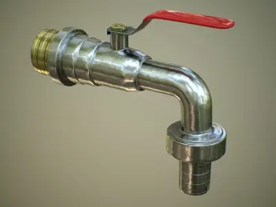 Garden Tap 3D model