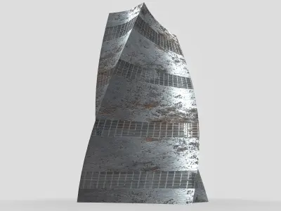 Post Apocalyptic building 3D model