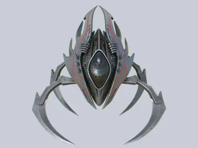 Evil mech Low-poly 3D model