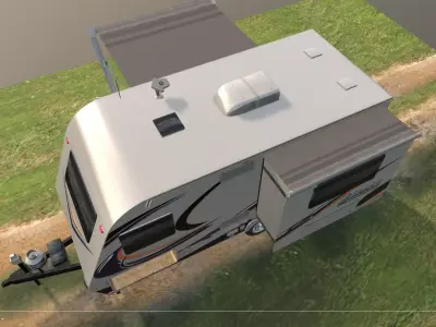 Lance 1575 Travel Trailer Low-poly 3D model