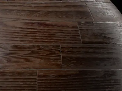 Parquet 29- Dirty parquet By 3 color PBR 4k Seamless Low-poly 3D model