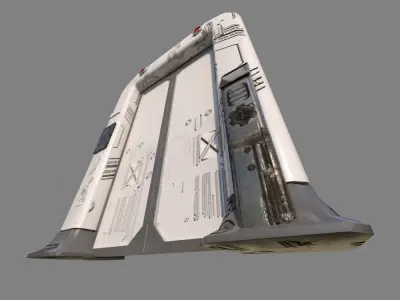 Sci fi Door 3D model 6