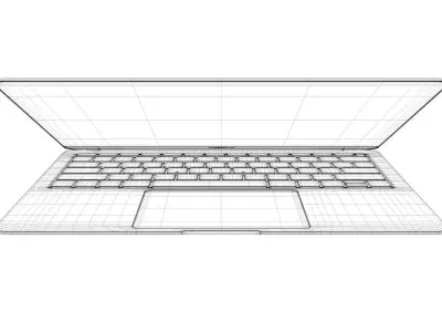 MacBook Air Low-poly 3D model