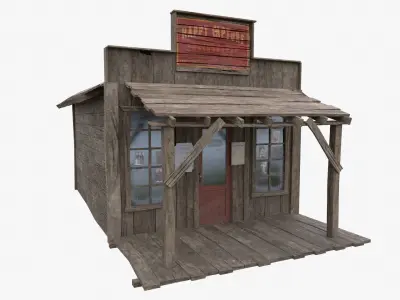 Photography Store Low Poly Low-poly 3D model