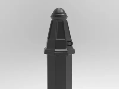 Post Bollard Metal 3D Model 3D model