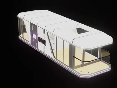 Capsule Home Low-poly 3D model