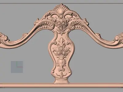 Bed 3D relief models STL Files used for CNC Router E1005 3D model