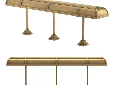 Library lamp 3D model