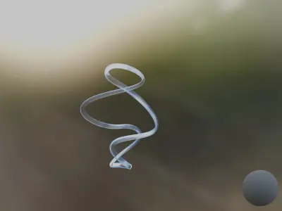 Water Curve Low-poly 3D model