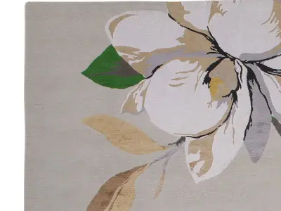 Magnolia Ice Wool  Silk rug 3D model