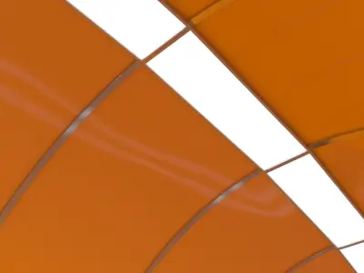 Circular Futuristic Corridor 3D model