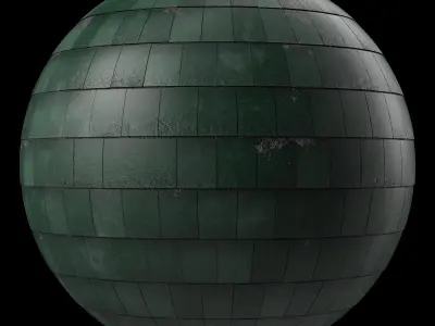 Roof Tile Materials 37- Concrete Roofing By 3 color Pbr 4k Texture