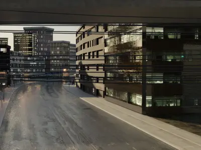 City street 3D model order