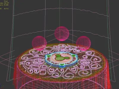 Disney main city - Crystal Ball 03 3D model