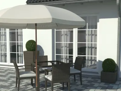 Villa Plus 5 Vray Grass Presets 3D model