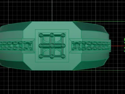 Jewelry ring 448 3D print model