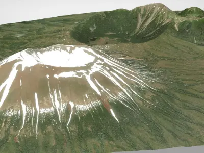 Mount Edgecumbe Kruzof Island Alaska 3D model