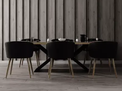 Dining Table - Home Furniture 06 3D model