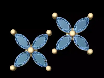 4 Marquise Earing Free 3D print model