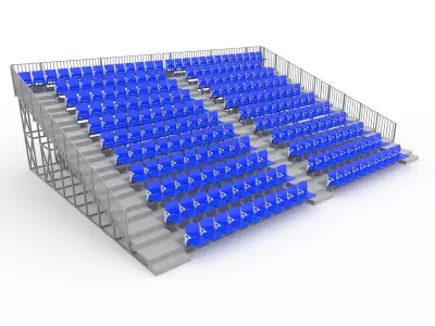 Collection Bleachers 10 3D Model Pack