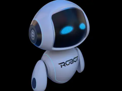 Cartoon Baby Robot 3D model