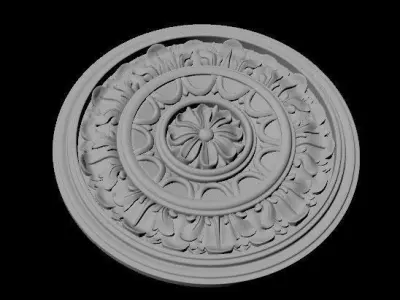 rosette decorative ceiling medallion 3D model