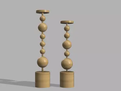 Candle Holder 3D print model 6